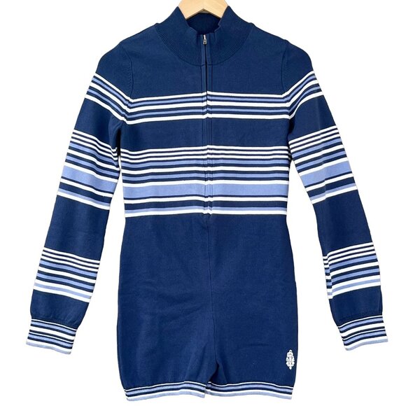 NWOT Free People | It's Cold Outside Playsuit Romper in Navy | S - Picture 2 of 13